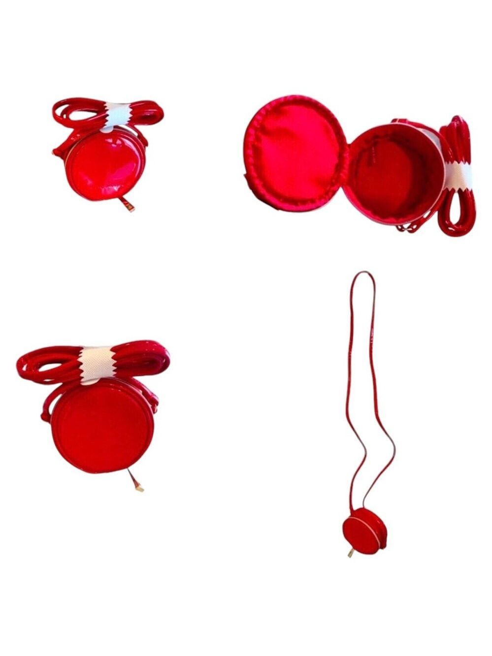 Marc Jacob's Snapshot Mini Round Red Crossbody Bag NWT - Picture 2 of 2